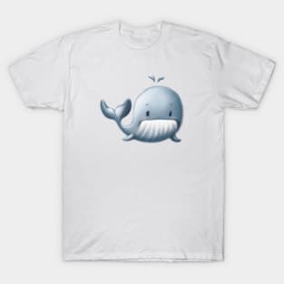 Cute Whale Drawing T-Shirt